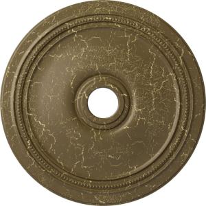 imageEkena Millwork CM24DIGGS Diane Ceiling Medallion 24OD x 3 58ID x 1 14P Fits Canopies up to 6 14 HandPainted Green GoldHandPainted Mississippi Mud Crackle
