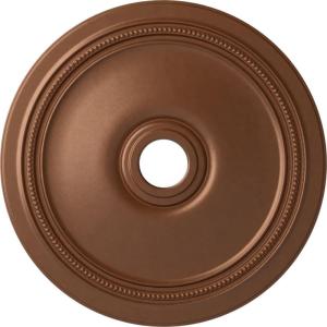 imageEkena Millwork CM24DIGGS Diane Ceiling Medallion 24OD x 3 58ID x 1 14P Fits Canopies up to 6 14 HandPainted Green GoldHandPainted Polished Copper
