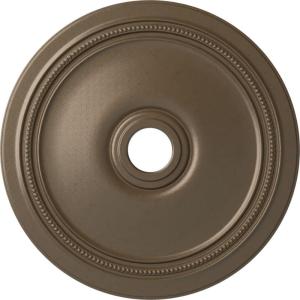 imageEkena Millwork CM24DIGGS Diane Ceiling Medallion 24OD x 3 58ID x 1 14P Fits Canopies up to 6 14 HandPainted Green GoldHandPainted Warm Silver