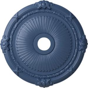 imageEkena Millwork CM27HE Heaton Ceiling Medallion 27 12OD x 3 78ID x 2 14P Fits Canopies up to 6 12 Factory PrimedAmericana Flat Finish