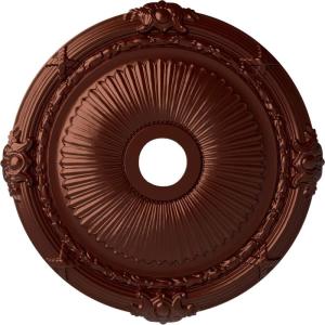 imageEkena Millwork CM27HE Heaton Ceiling Medallion 27 12OD x 3 78ID x 2 14P Fits Canopies up to 6 12 Factory PrimedAntique Copper Metallic Series