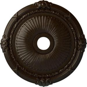 imageEkena Millwork CM27HE Heaton Ceiling Medallion 27 12OD x 3 78ID x 2 14P Fits Canopies up to 6 12 Factory PrimedBronze Metallic Series