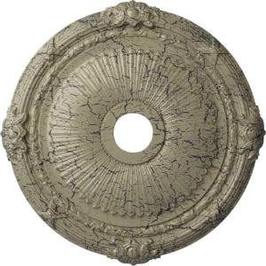 imageEkena Millwork CM27HE Heaton Ceiling Medallion 27 12OD x 3 78ID x 2 14P Fits Canopies up to 6 12 Factory PrimedCastle Stone Crackle Flat Finish