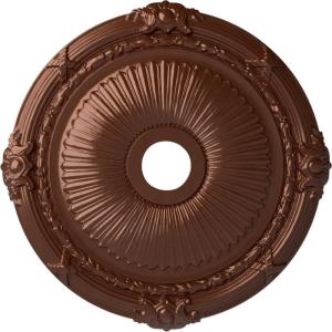 imageEkena Millwork CM27HE Heaton Ceiling Medallion 27 12OD x 3 78ID x 2 14P Fits Canopies up to 6 12 Factory PrimedCopper Penny Metallic Series