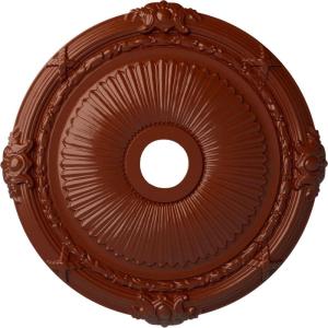 imageEkena Millwork CM27HE Heaton Ceiling Medallion 27 12OD x 3 78ID x 2 14P Fits Canopies up to 6 12 Factory PrimedFirebrick Flat Finish