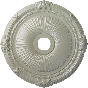 imageEkena Millwork CM27HE Heaton Ceiling Medallion 27 12OD x 3 78ID x 2 14P Fits Canopies up to 6 12 Factory PrimedFlash Copper Metallic Series