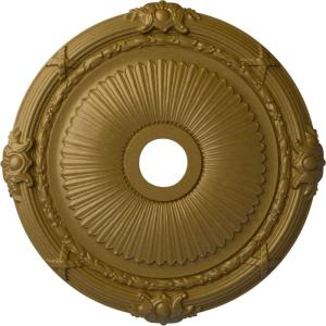 imageEkena Millwork CM27HE Heaton Ceiling Medallion 27 12OD x 3 78ID x 2 14P Fits Canopies up to 6 12 Factory PrimedGold Rush Metallic Series