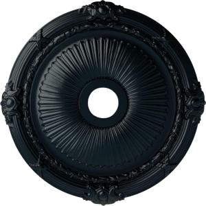 imageEkena Millwork CM27HE Heaton Ceiling Medallion 27 12OD x 3 78ID x 2 14P Fits Canopies up to 6 12 Factory PrimedNight Shade Flat Finish