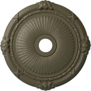 imageEkena Millwork CM27HE Heaton Ceiling Medallion 27 12OD x 3 78ID x 2 14P Fits Canopies up to 6 12 Factory PrimedPainted Turtle Flat Finish