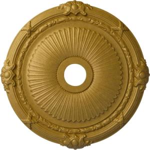 imageEkena Millwork CM27HE Heaton Ceiling Medallion 27 12OD x 3 78ID x 2 14P Fits Canopies up to 6 12 Factory PrimedPharaohs Gold Metallic Series