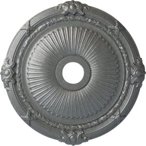 imageEkena Millwork CM27HE Heaton Ceiling Medallion 27 12OD x 3 78ID x 2 14P Fits Canopies up to 6 12 Factory PrimedPlatinum Metallic Series
