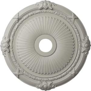 imageEkena Millwork CM27HE Heaton Ceiling Medallion 27 12OD x 3 78ID x 2 14P Fits Canopies up to 6 12 Factory PrimedPot of Cream Flat Finish