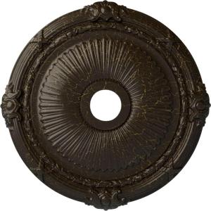 imageEkena Millwork CM27HE Heaton Ceiling Medallion 27 12OD x 3 78ID x 2 14P Fits Canopies up to 6 12 Factory PrimedStone Hearth Crackle Flat Finish