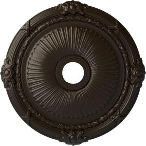 imageEkena Millwork CM27HE Heaton Ceiling Medallion 27 12OD x 3 78ID x 2 14P Fits Canopies up to 6 12 Factory PrimedStone Hearth Flat Finish
