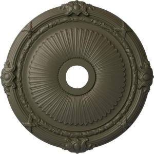 imageEkena Millwork CM27HE Heaton Ceiling Medallion 27 12OD x 3 78ID x 2 14P Fits Canopies up to 6 12 Factory PrimedWitch Hazel Flat Finish