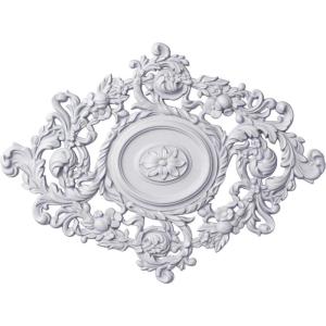 imageEkena Millwork CM30KTGLS  22 12W x 30 38H x 1 12P Katheryn Ceiling Medallion  Ceiling Medallion GoldFactory Primed