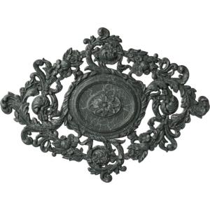 imageEkena Millwork CM30KTGLS  22 12W x 30 38H x 1 12P Katheryn Ceiling Medallion  Ceiling Medallion GoldHandPainted Athenian Green Crackle