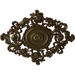 imageEkena Millwork CM30KTGLS  22 12W x 30 38H x 1 12P Katheryn Ceiling Medallion  Ceiling Medallion GoldHandPainted Brass
