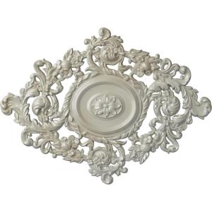 imageEkena Millwork CM30KTGLS  22 12W x 30 38H x 1 12P Katheryn Ceiling Medallion  Ceiling Medallion GoldHandPainted Flash Blue