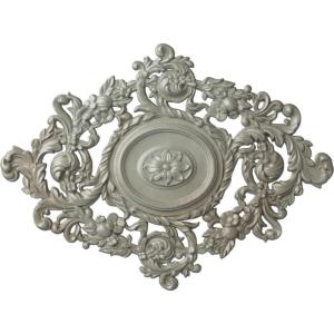 imageEkena Millwork CM30KTGLS  22 12W x 30 38H x 1 12P Katheryn Ceiling Medallion  Ceiling Medallion GoldHandPainted Flash Gold