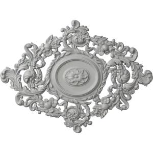 imageEkena Millwork CM30KTGLS  22 12W x 30 38H x 1 12P Katheryn Ceiling Medallion  Ceiling Medallion GoldHandPainted Frost