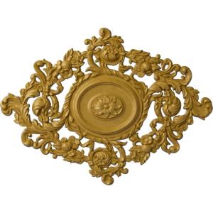 imageEkena Millwork CM30KTGLS  22 12W x 30 38H x 1 12P Katheryn Ceiling Medallion  Ceiling Medallion GoldHandPainted Iridescent Gold