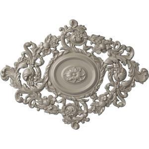imageEkena Millwork CM30KTGLS  22 12W x 30 38H x 1 12P Katheryn Ceiling Medallion  Ceiling Medallion GoldHandPainted Pearl White