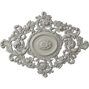 imageEkena Millwork CM30KTGLS  22 12W x 30 38H x 1 12P Katheryn Ceiling Medallion  Ceiling Medallion GoldHandPainted Pot of Cream