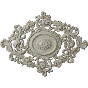imageEkena Millwork CM30KTGLS  22 12W x 30 38H x 1 12P Katheryn Ceiling Medallion  Ceiling Medallion GoldHandPainted Pot of Cream Crackle