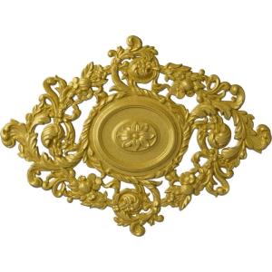 imageEkena Millwork CM30KTGLS  22 12W x 30 38H x 1 12P Katheryn Ceiling Medallion  Ceiling Medallion GoldHandPainted Rich Gold