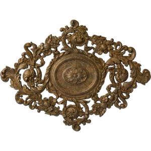 imageEkena Millwork CM30KTGLS  22 12W x 30 38H x 1 12P Katheryn Ceiling Medallion  Ceiling Medallion GoldHandPainted Rubbed Bronze