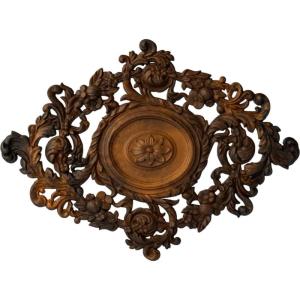 imageEkena Millwork CM30KTGLS  22 12W x 30 38H x 1 12P Katheryn Ceiling Medallion  Ceiling Medallion GoldHandPainted Rust