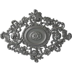 imageEkena Millwork CM30KTGLS  22 12W x 30 38H x 1 12P Katheryn Ceiling Medallion  Ceiling Medallion GoldHandPainted Silver