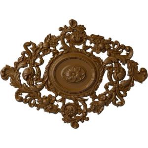 imageEkena Millwork CM30KTGLS  22 12W x 30 38H x 1 12P Katheryn Ceiling Medallion  Ceiling Medallion GoldHandPainted Smokey Topaz