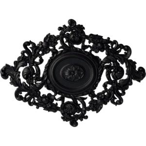 imageEkena Millwork CM30KTGLS  22 12W x 30 38H x 1 12P Katheryn Ceiling Medallion  Ceiling Medallion GoldHandPainted Steel Gray
