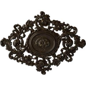 imageEkena Millwork CM30KTGLS  22 12W x 30 38H x 1 12P Katheryn Ceiling Medallion  Ceiling Medallion GoldHandPainted Stone Hearth Crackle