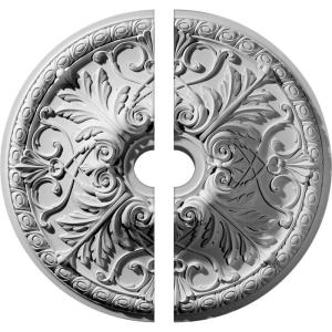 imageEkena Millwork CM32TN205500 32 38OD x 5 12ID x 3 12P Tristan Ceiling Medallion Fits Canopies up to 614 2 Piece