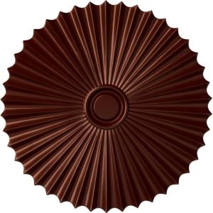 imageEkena Millwork CM34SH Shakuras Ceiling Medallion 33 78OD x 2P For Canopies up to 5 34 Factory PrimedHandPainted Antique Copper