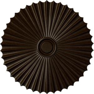 imageEkena Millwork CM34SH Shakuras Ceiling Medallion 33 78OD x 2P For Canopies up to 5 34 Factory PrimedHandPainted Bronze