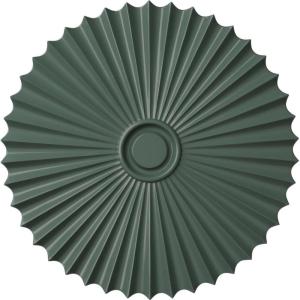 imageEkena Millwork CM34SH Shakuras Ceiling Medallion 33 78OD x 2P For Canopies up to 5 34 Factory PrimedHandPainted Cloud Burst