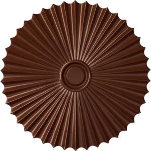 imageEkena Millwork CM34SH Shakuras Ceiling Medallion 33 78OD x 2P For Canopies up to 5 34 Factory PrimedHandPainted Copper Penny