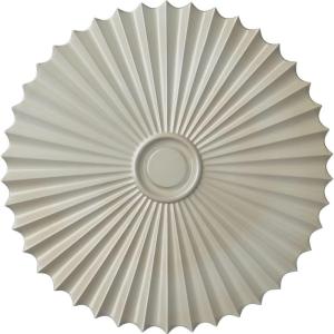 imageEkena Millwork CM34SH Shakuras Ceiling Medallion 33 78OD x 2P For Canopies up to 5 34 Factory PrimedHandPainted Flash Blue