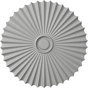 imageEkena Millwork CM34SH Shakuras Ceiling Medallion 33 78OD x 2P For Canopies up to 5 34 Factory PrimedHandPainted Frost