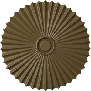 imageEkena Millwork CM34SH Shakuras Ceiling Medallion 33 78OD x 2P For Canopies up to 5 34 Factory PrimedHandPainted Mississippi Mud