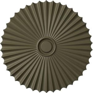 imageEkena Millwork CM34SH Shakuras Ceiling Medallion 33 78OD x 2P For Canopies up to 5 34 Factory PrimedHandPainted Painted Turtle