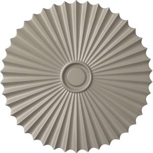 imageEkena Millwork CM34SH Shakuras Ceiling Medallion 33 78OD x 2P For Canopies up to 5 34 Factory PrimedHandPainted Pearl White