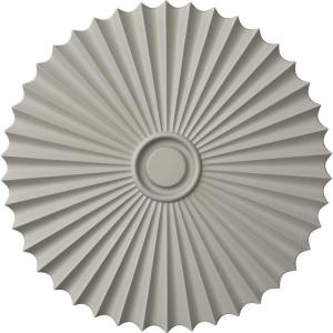 imageEkena Millwork CM34SH Shakuras Ceiling Medallion 33 78OD x 2P For Canopies up to 5 34 Factory PrimedHandPainted Pot of Cream