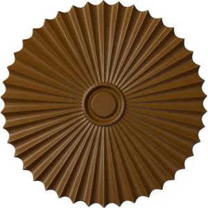 imageEkena Millwork CM34SH Shakuras Ceiling Medallion 33 78OD x 2P For Canopies up to 5 34 Factory PrimedHandPainted Smokey Topaz