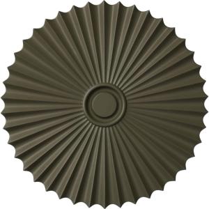 imageEkena Millwork CM34SH Shakuras Ceiling Medallion 33 78OD x 2P For Canopies up to 5 34 Factory PrimedHandPainted Witch Hazel