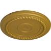 image19 58OD x 1 12P Alexandria Rope Ceiling Medallion Fits Canopies up to 4 58Pharaohs Gold Metallic Series